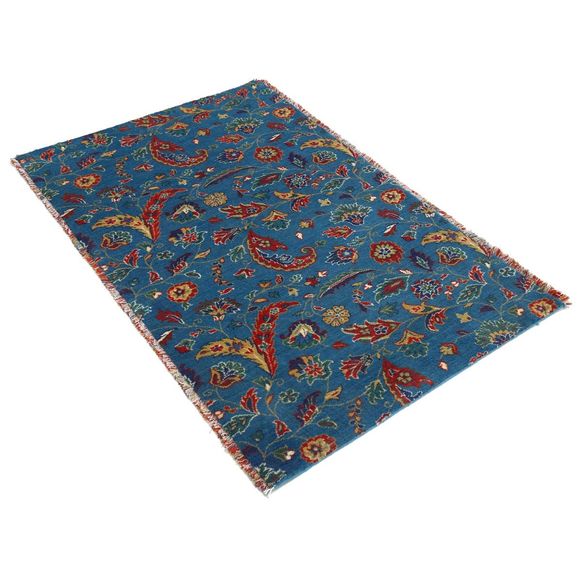 Gulshan 3x5 Machine-Made Washable Wool Rug - Colorful
