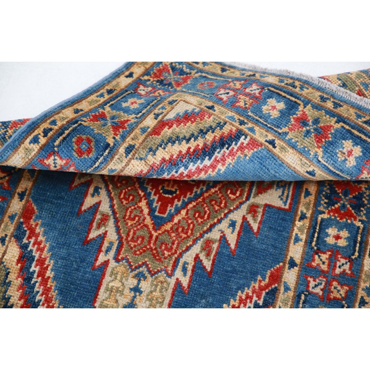 Revival 2x3 Handmade Double Knotted Washable Wool Rug - Colorful
