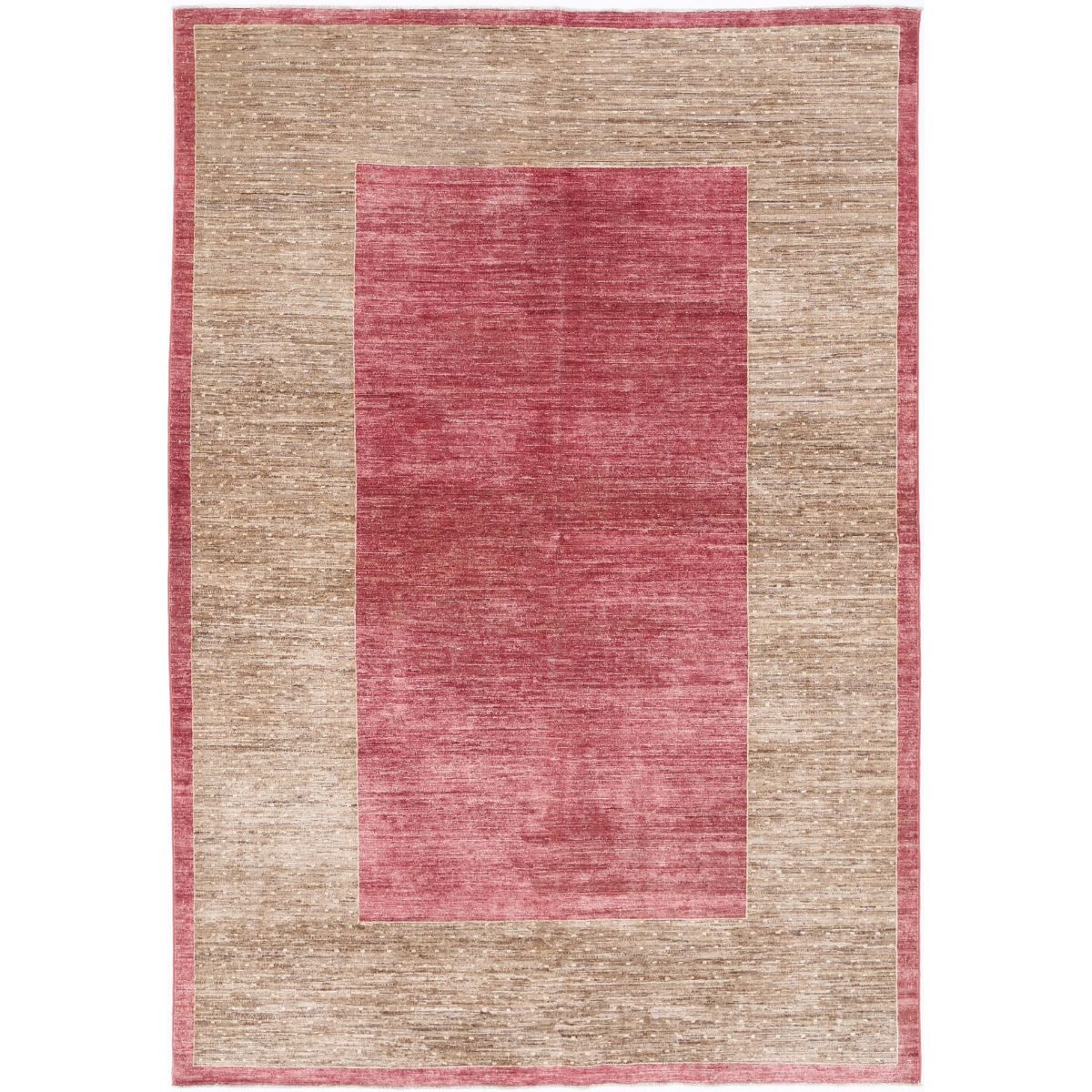 Modcar 6x9 Handmade Double Knotted Washable Wool Rug - Colorful