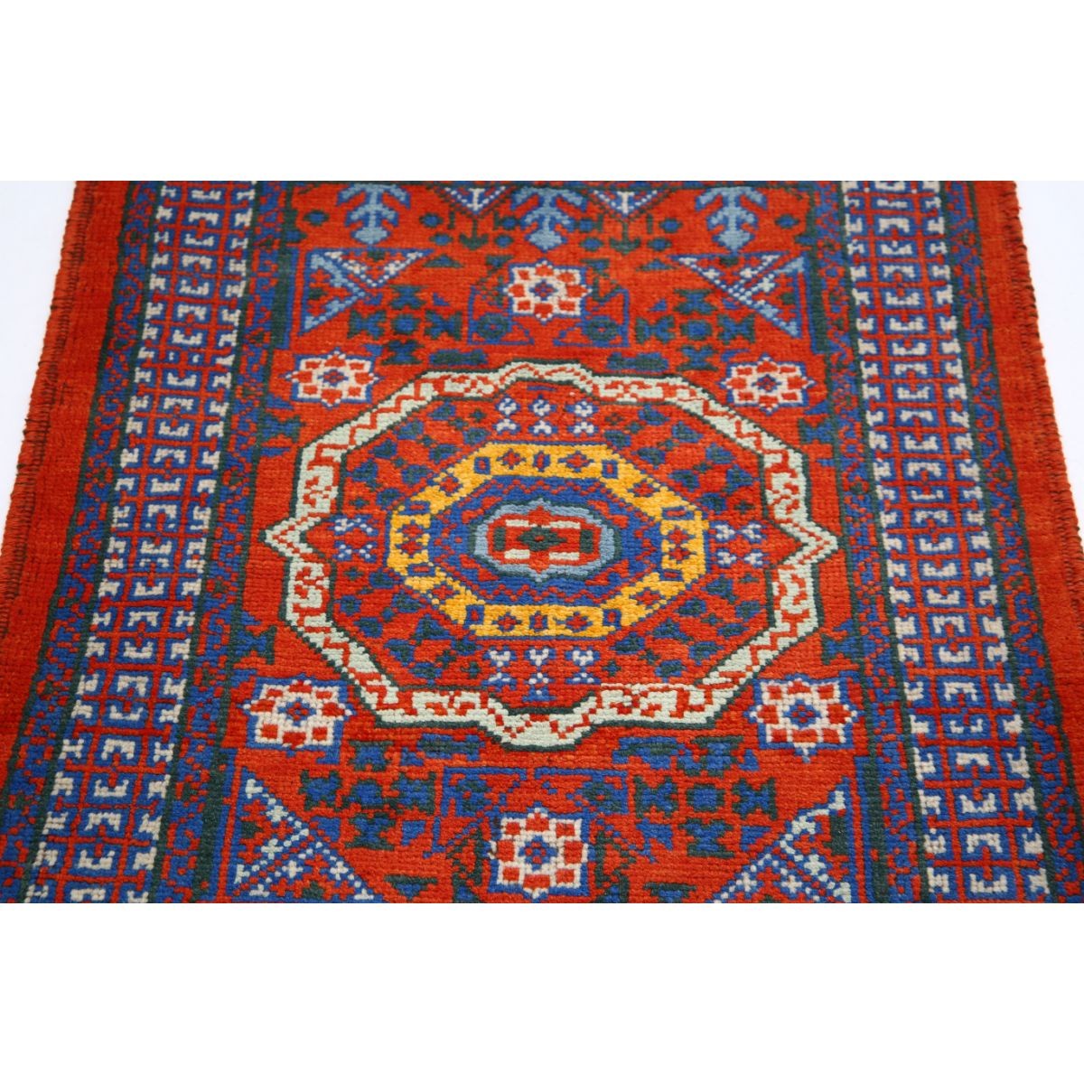 Revival 3x4 Handmade Double Knotted Washable Wool Rug - Colorful