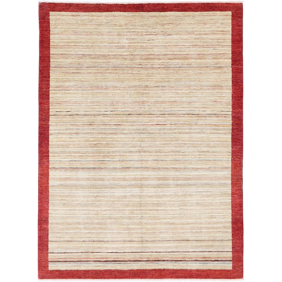 Modcar 5x8 Handmade Double Knotted Washable Wool Rug - Colorful