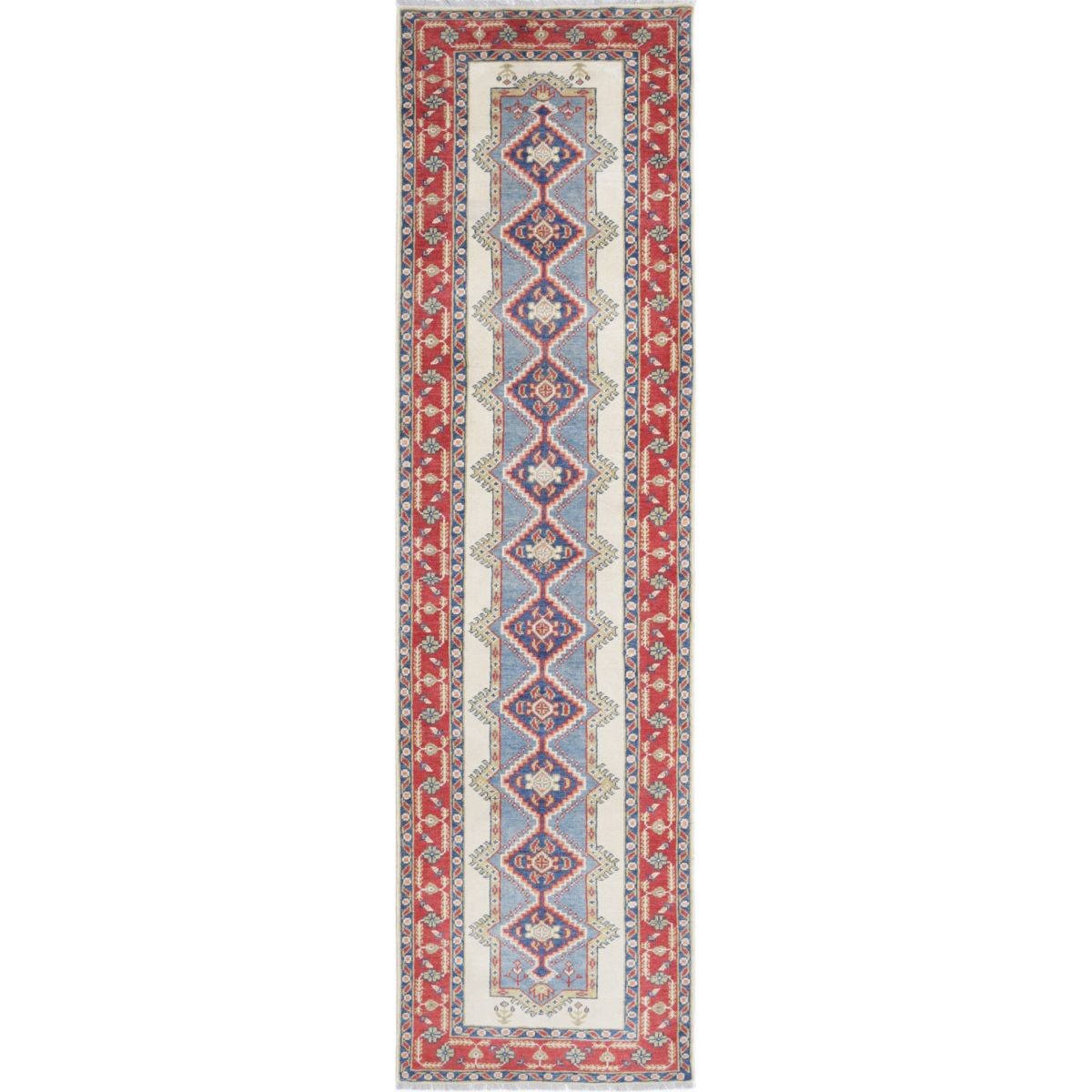 Revival 3x10 Handmade Double Knotted Washable Wool Runner - Colorful