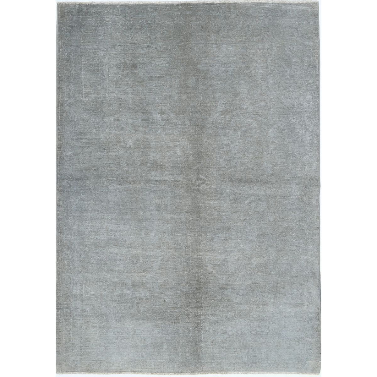 Overdye 5x7 Handmade Double Knotted Washable Wool Rug - Monochormatic