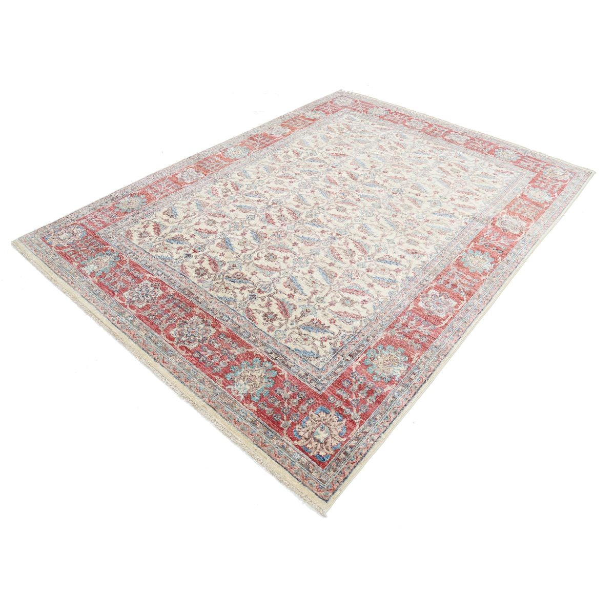 Ziegler 6x9 Handmade Double Knotted Washable Wool Rug - Colorful