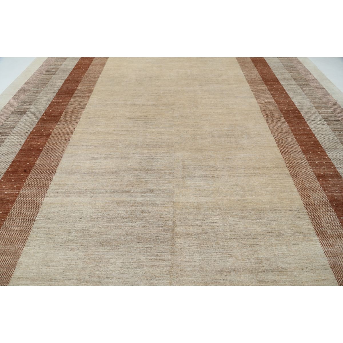 Modcar 12x18 Handmade Double Knotted Washable Wool Rug - Colorful