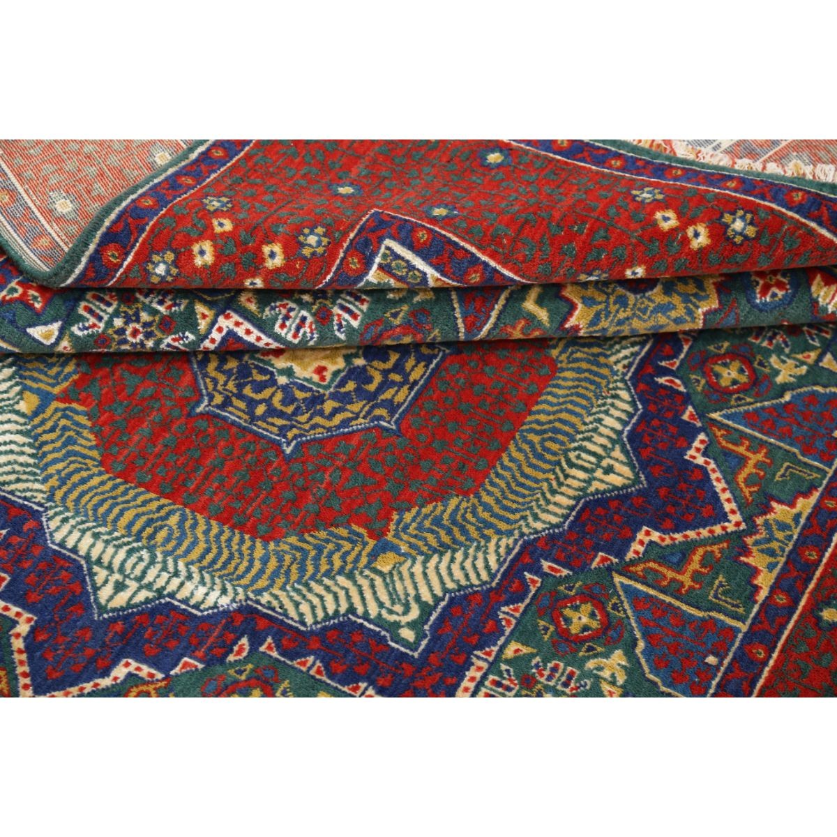 Gulshan-3'10" 4x6 Machine-Made Washable Wool Rug - Colorful