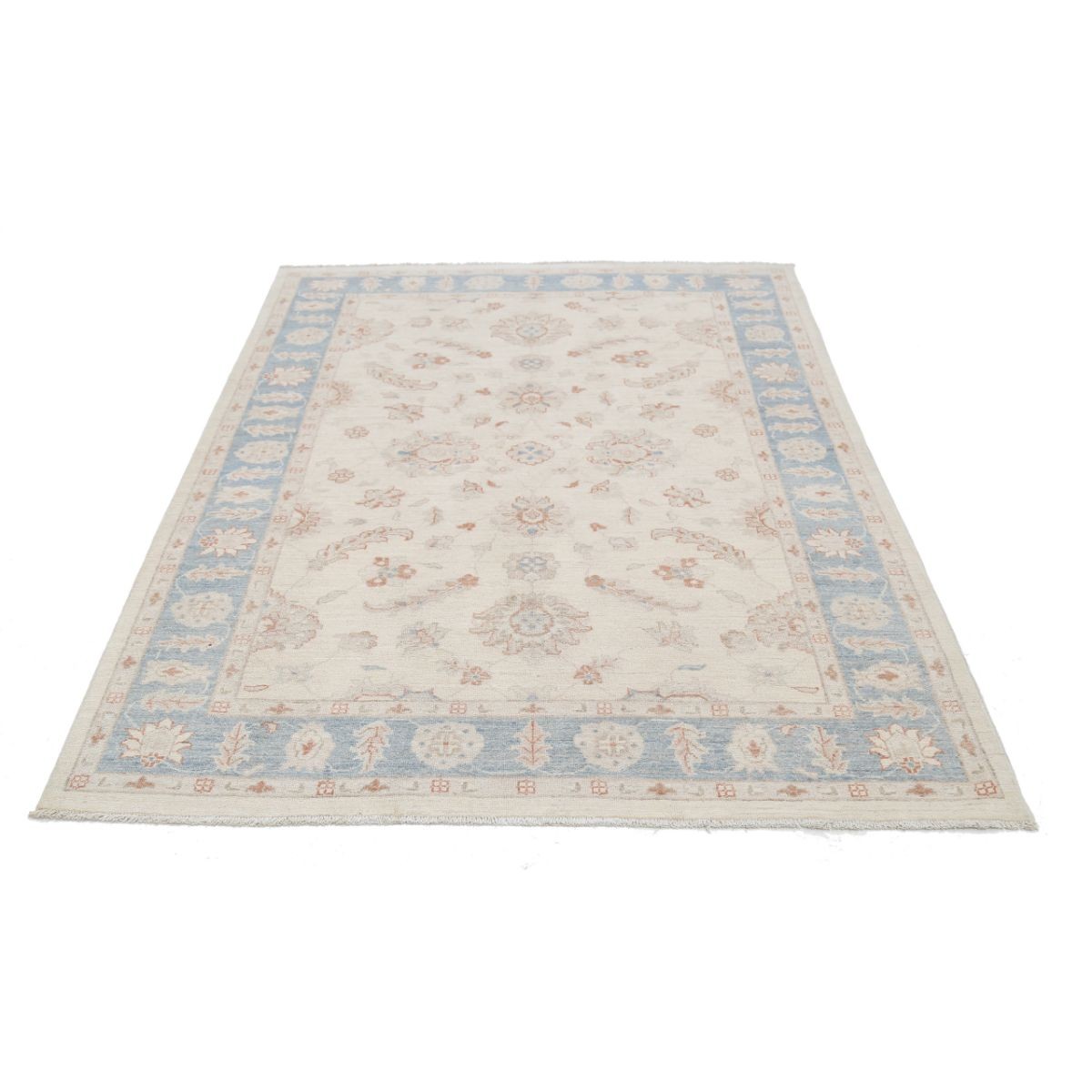 Serenity 5x7 Handmade Double Knotted Washable Wool Rug - Soft Hues