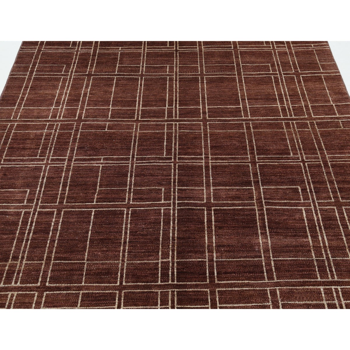 Modcar 5x8 Handmade Double Knotted Washable Wool Rug - Colorful