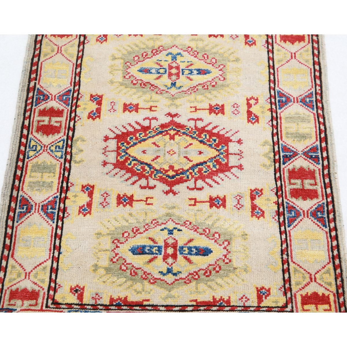 Revival 2x3 Handmade Double Knotted Washable Wool Rug - Colorful