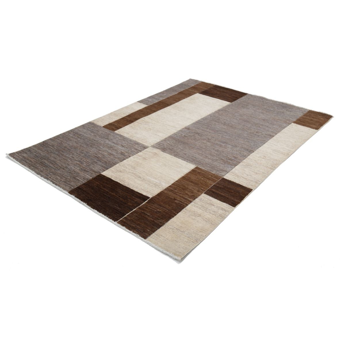 Modcar 5x8 Handmade Double Knotted Washable Wool Rug - Colorful