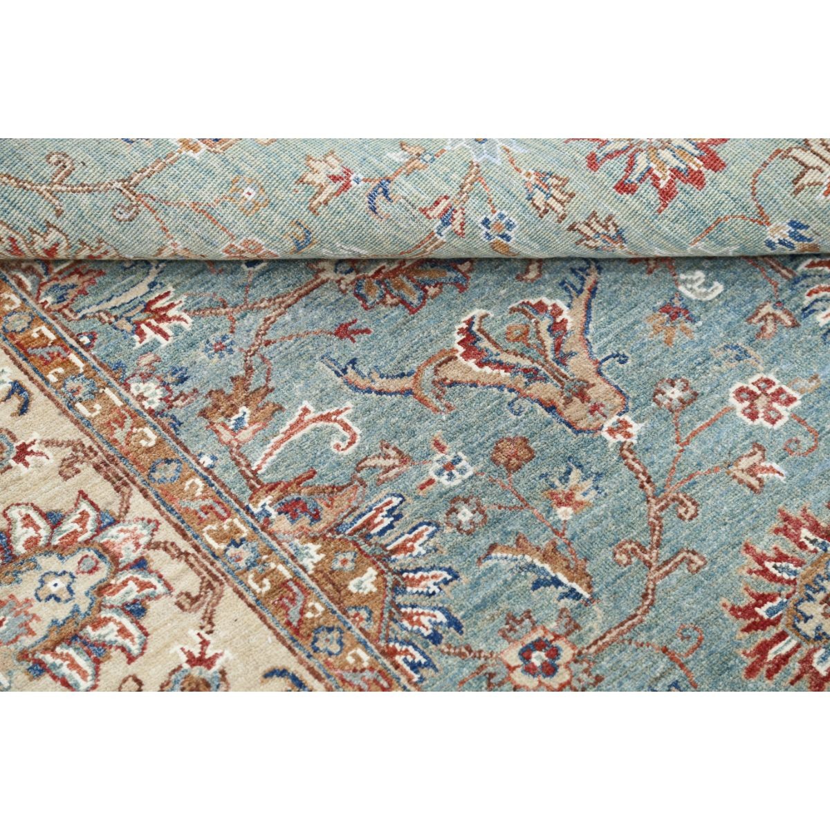 Ziegler 5x8 Handmade Double Knotted Washable Wool Rug - Colorful