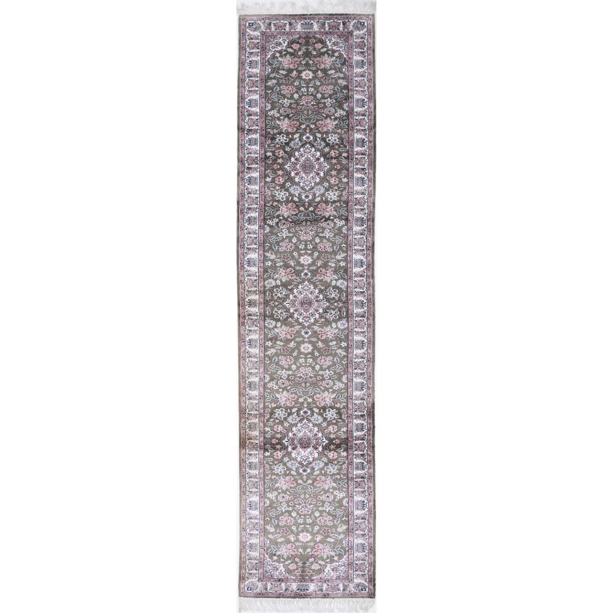 Legacy 3x14 Handmade Double Knotted Washable Art Silk Runner - Colorful