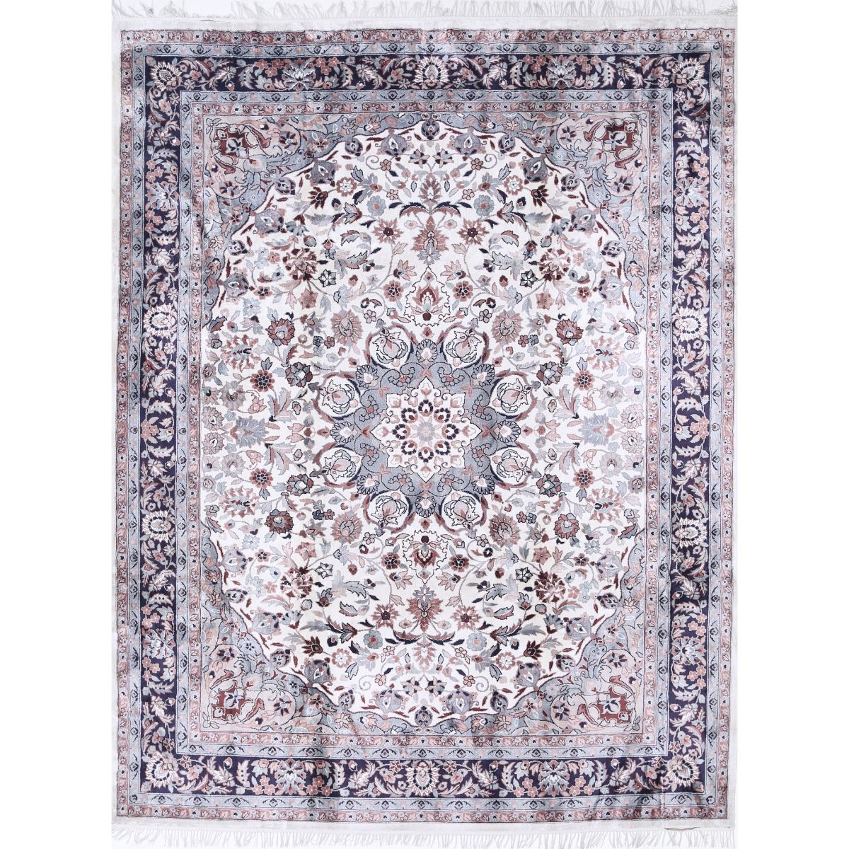 Legacy 9x12 Handmade Double Knotted Washable Art Silk Rug - Colorful
