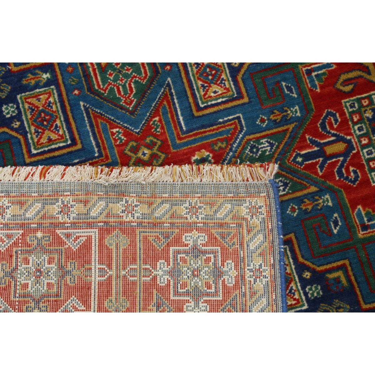 Gulshan-3'10" 4x6 Machine-Made Washable Wool Rug - Colorful