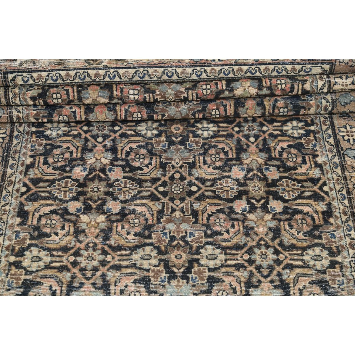 Vintage 4x16 Handmade Double Knotted Washable Wool Runner - Soft Hues