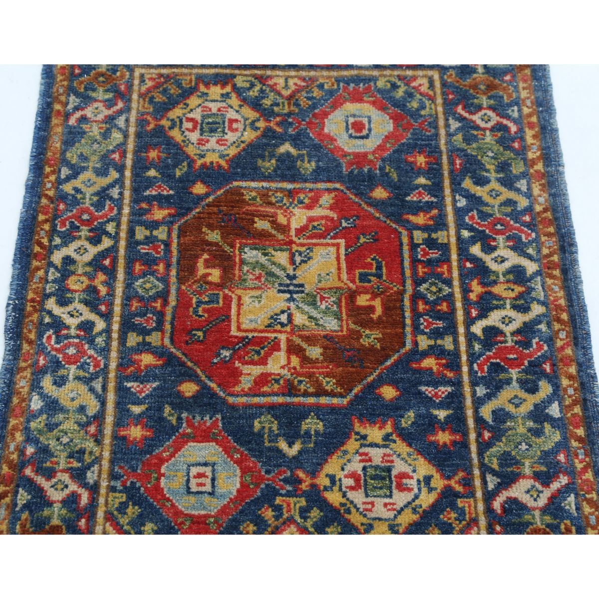 Revival 2x3 Handmade Double Knotted Washable Wool Rug - Colorful