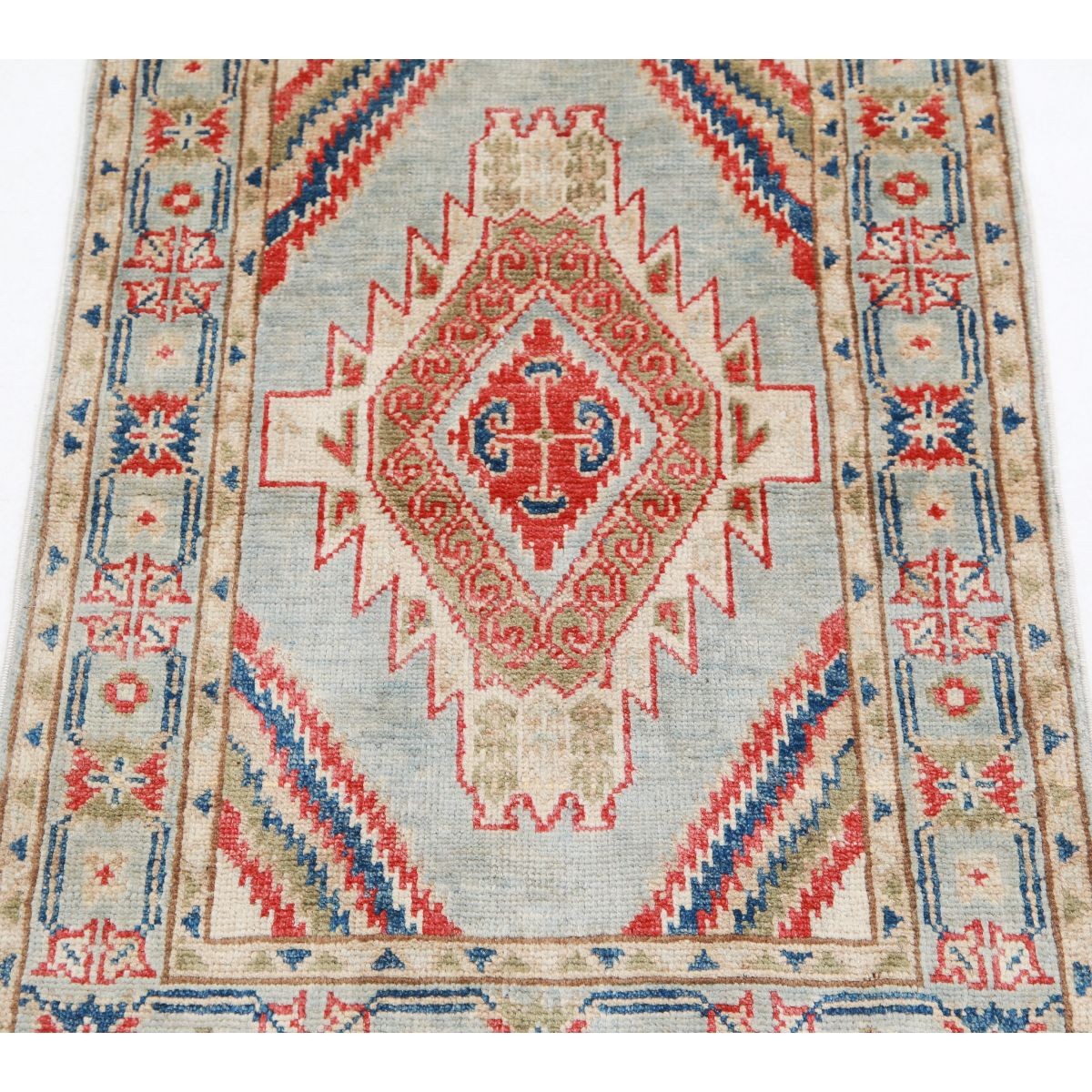Revival 2x3 Handmade Double Knotted Washable Wool Rug - Colorful
