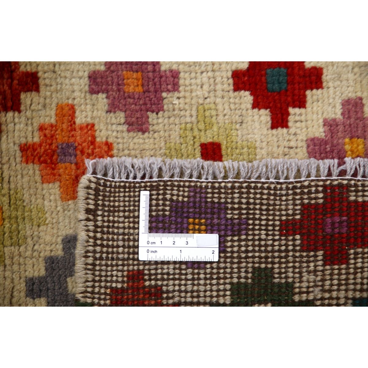 Revival 3x4 Handmade Double Knotted Washable Wool Rug - Colorful