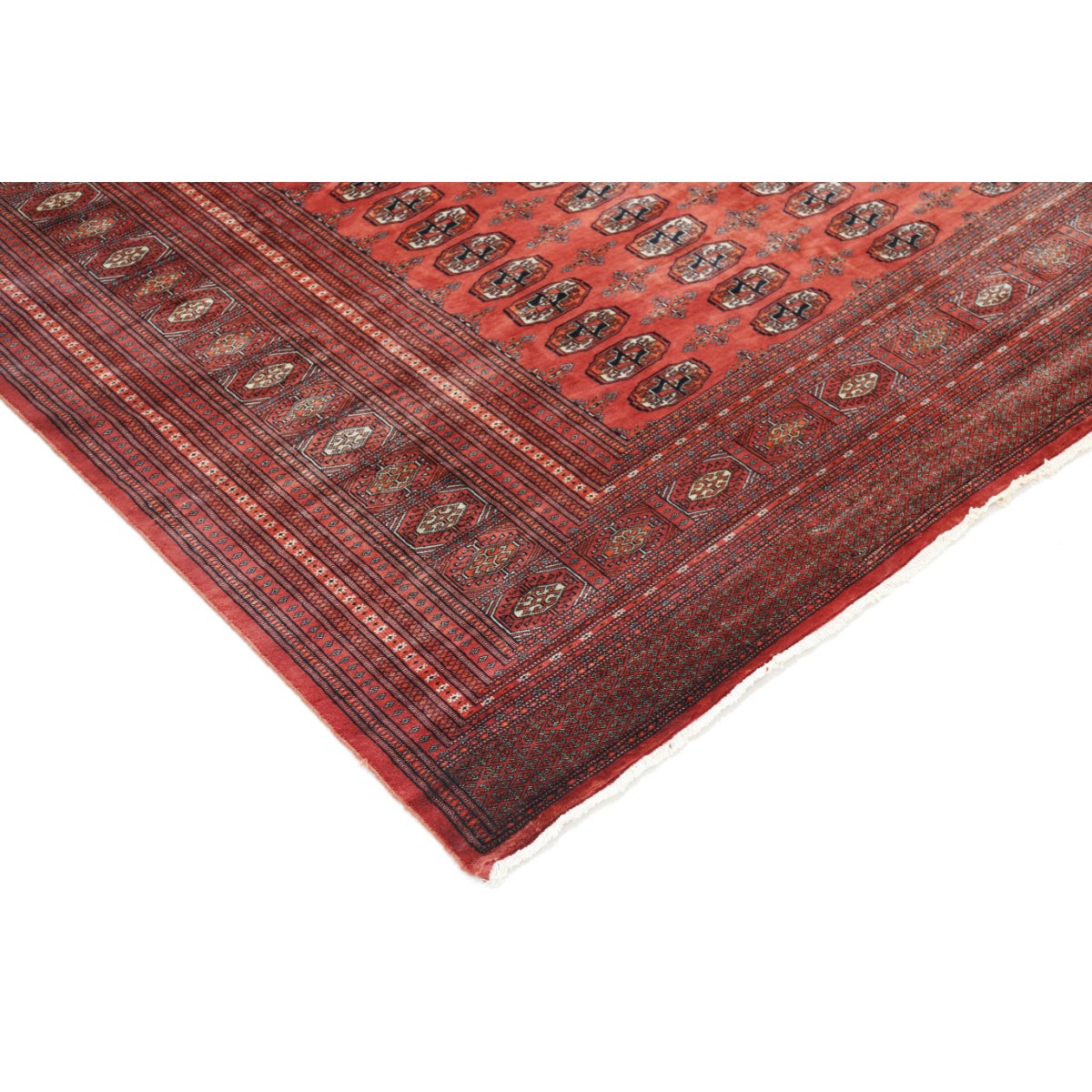 Bokhara 12x18 Handmade Double Knotted Washable Wool Rug - Colorful