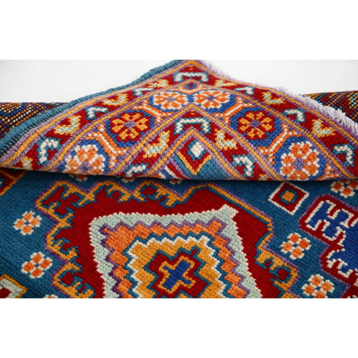 Revival 3x5 Handmade Double Knotted Washable Wool Rug - Colorful