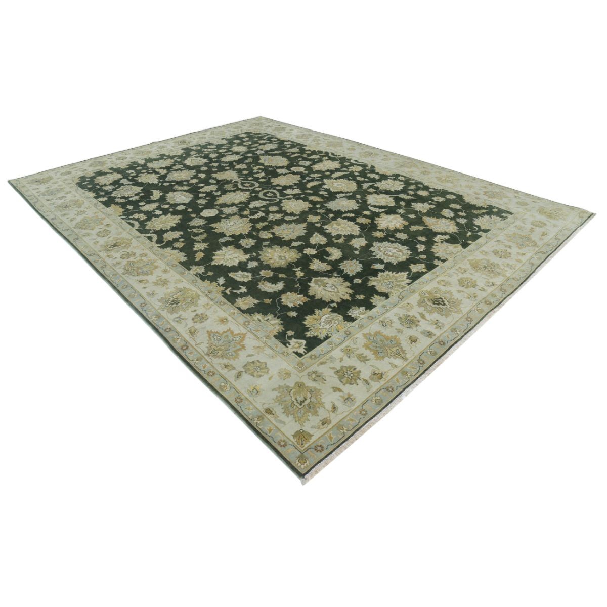 Ziegler 9x11 Handmade Double Knotted Washable Wool Rug - Colorful