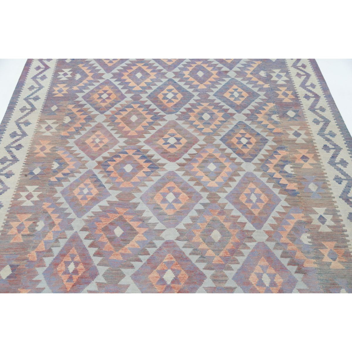 Kafkaas 6x10 Hand Woven Washable Wool Rug - Colorful