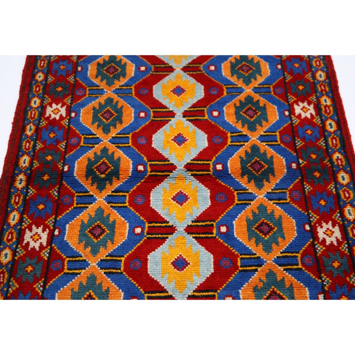 Revival 3x5 Handmade Double Knotted Washable Wool Rug - Colorful