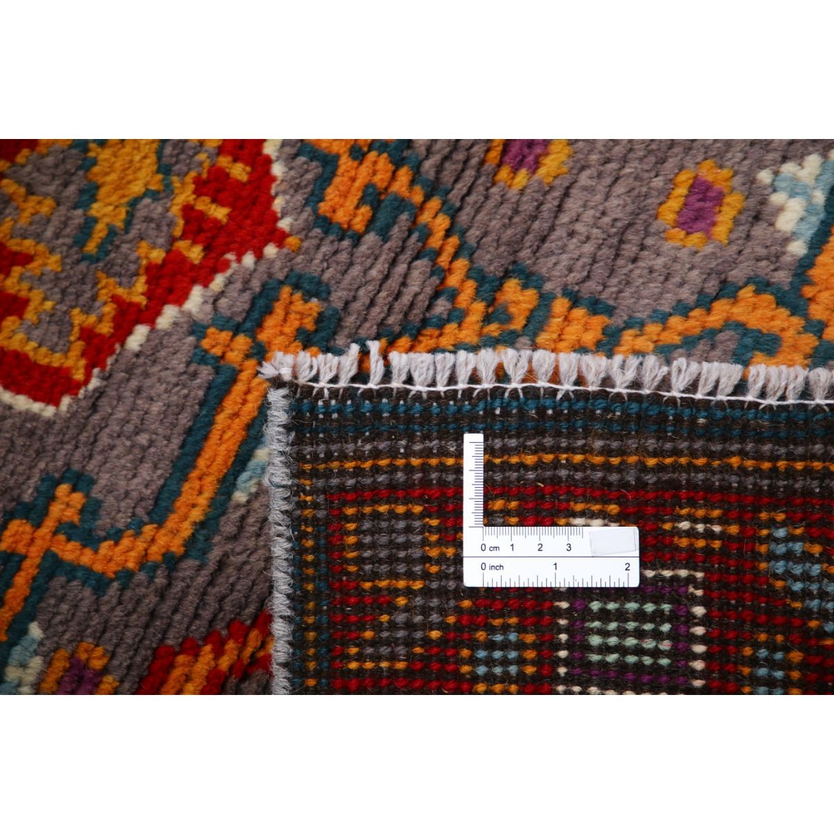 Revival 3x4 Handmade Double Knotted Washable Wool Rug - Colorful