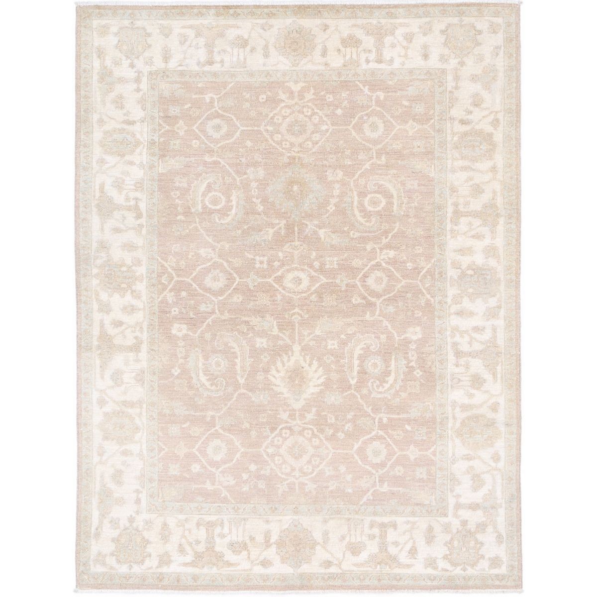 Serenity 5x7 Handmade Double Knotted Washable Wool Rug - Soft Hues