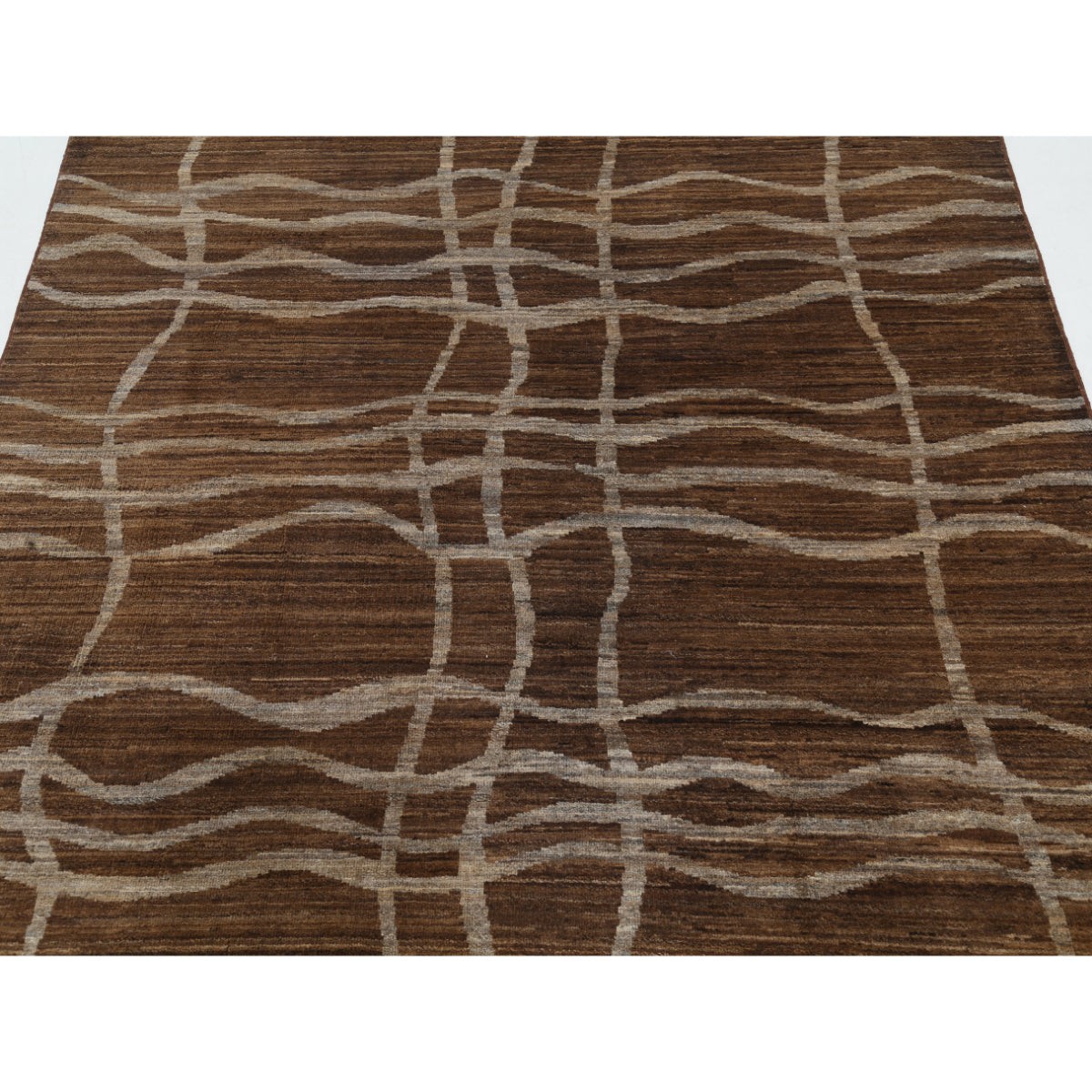 Modcar 5x6 Handmade Double Knotted Washable Wool Rug - Colorful