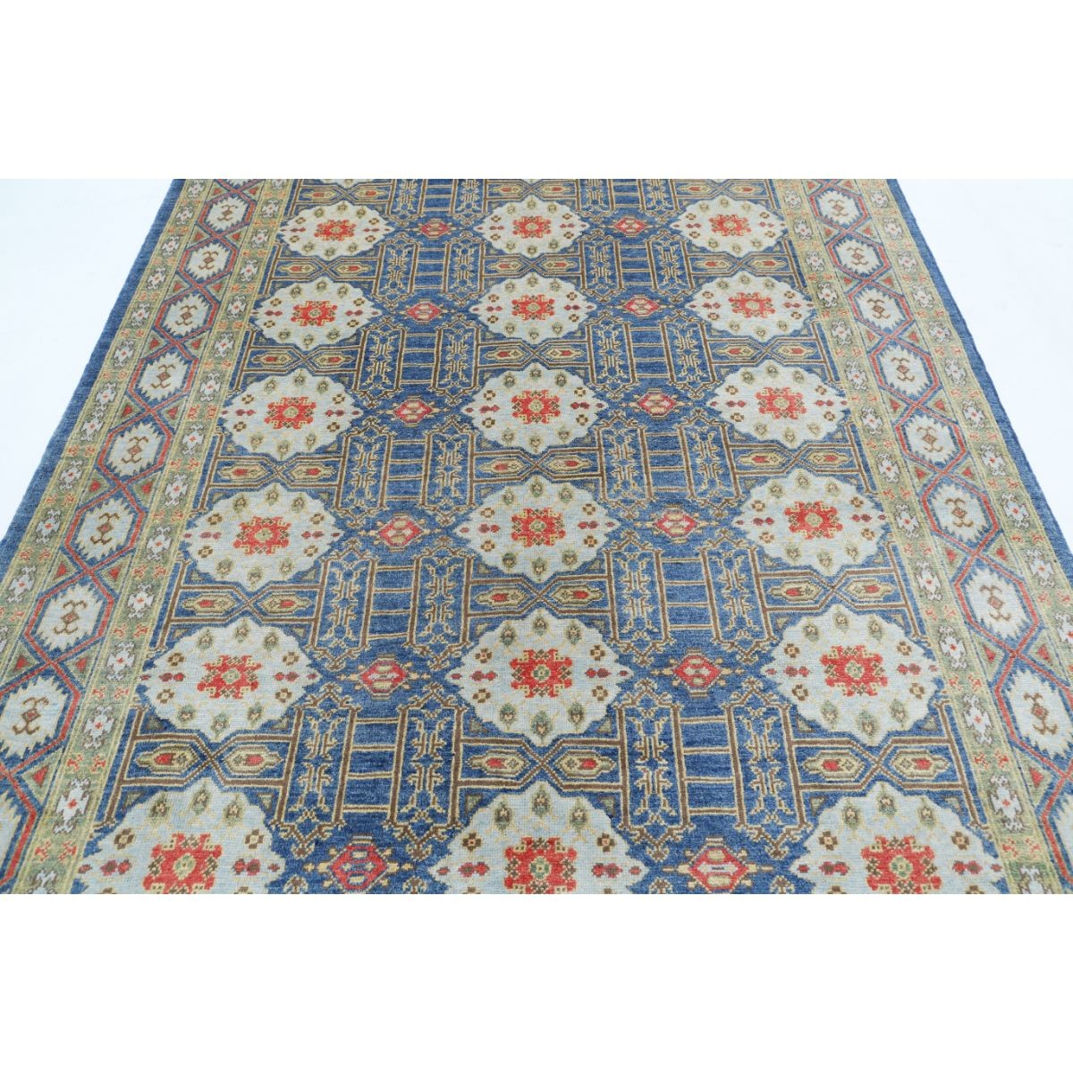 Revival 7x10 Handmade Double Knotted Washable Wool Rug - Colorful