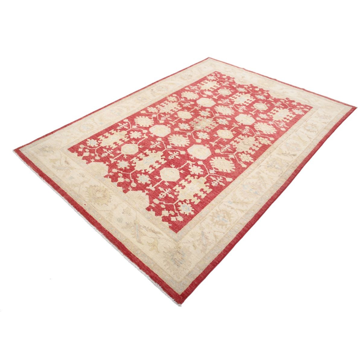Ziegler 6x8 Handmade Double Knotted Washable Wool Rug - Colorful