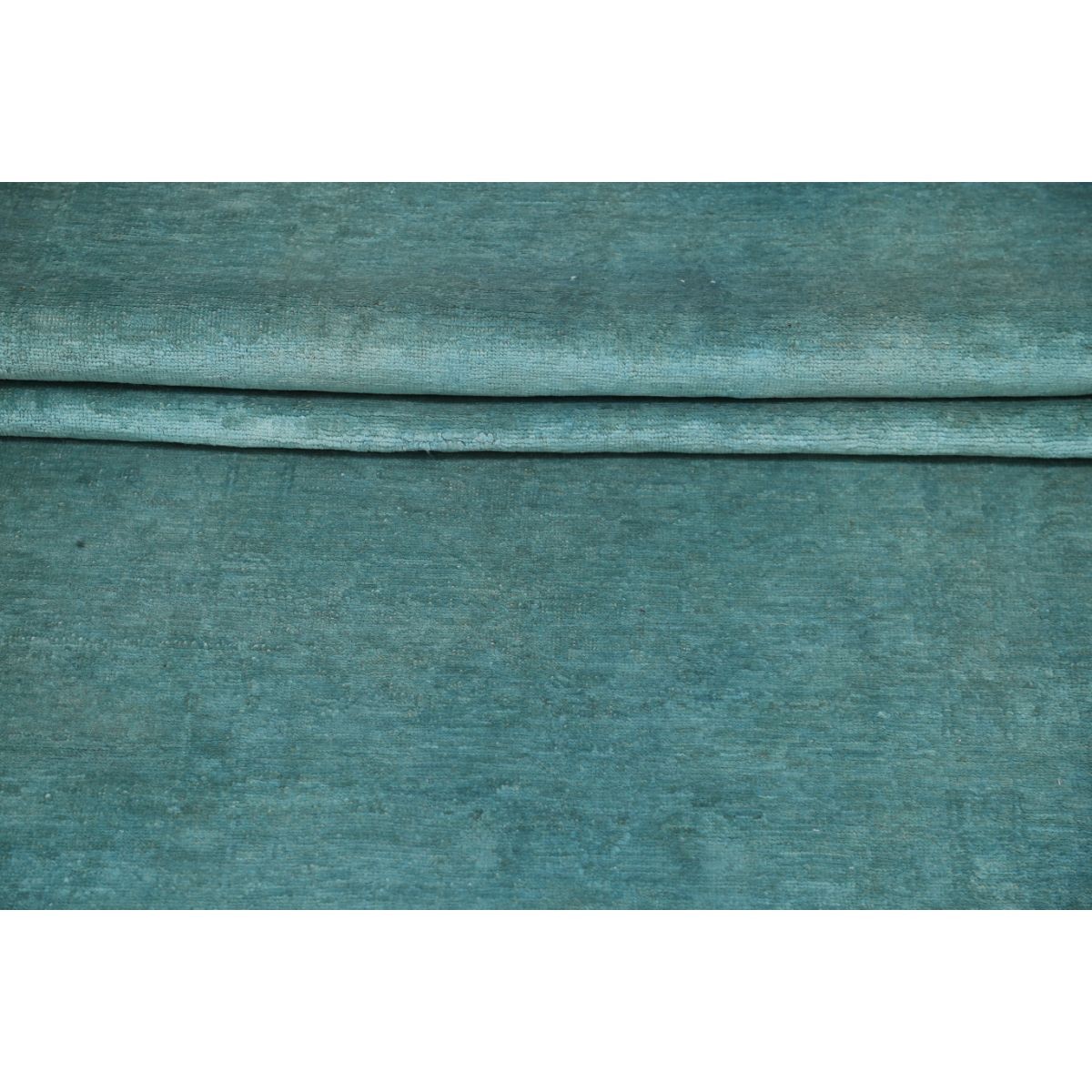 Fine 3x8 Handmade Double Knotted Washable Wool Runner - Monochormatic