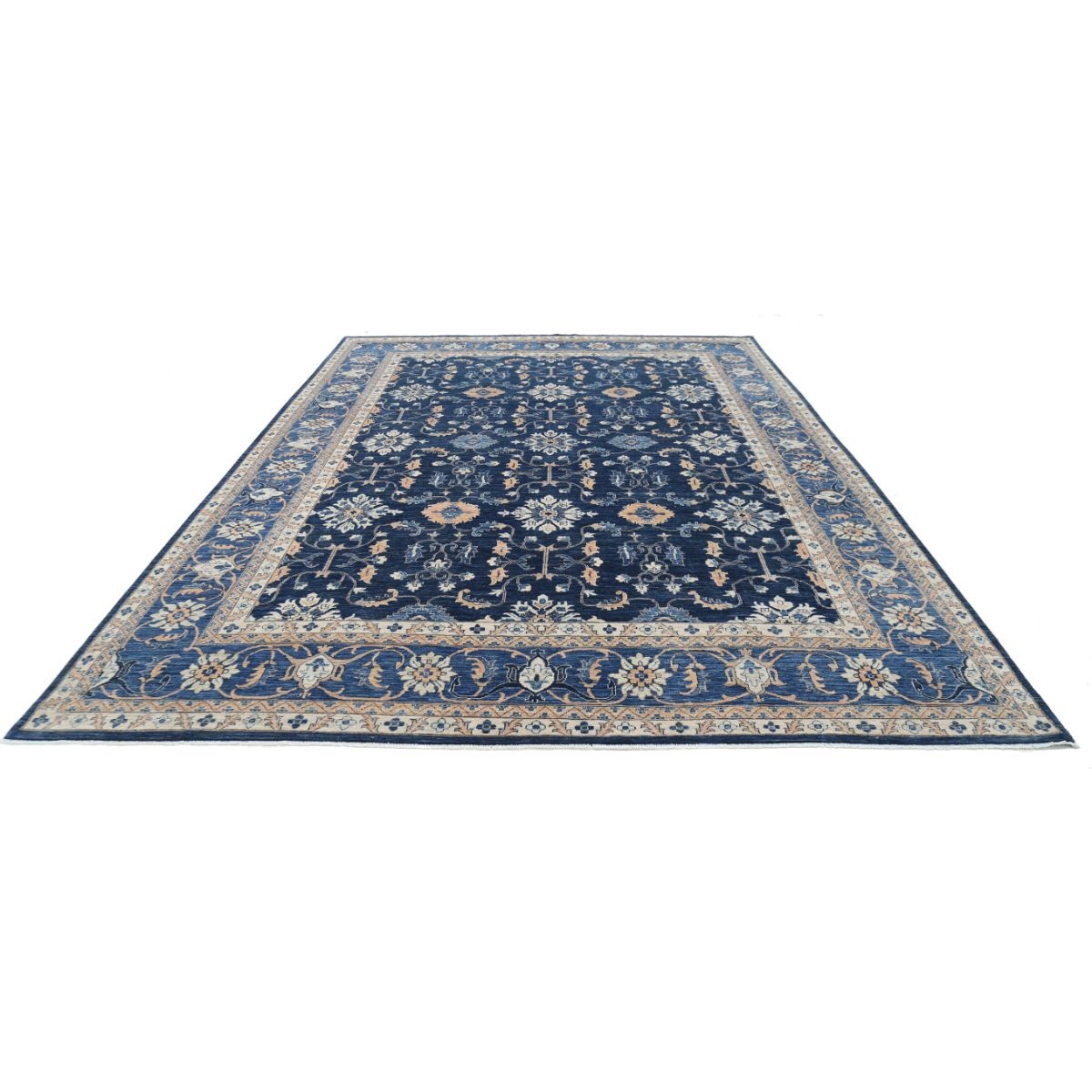 Ziegler 10x13 Handmade Double Knotted Washable Wool Rug - Colorful