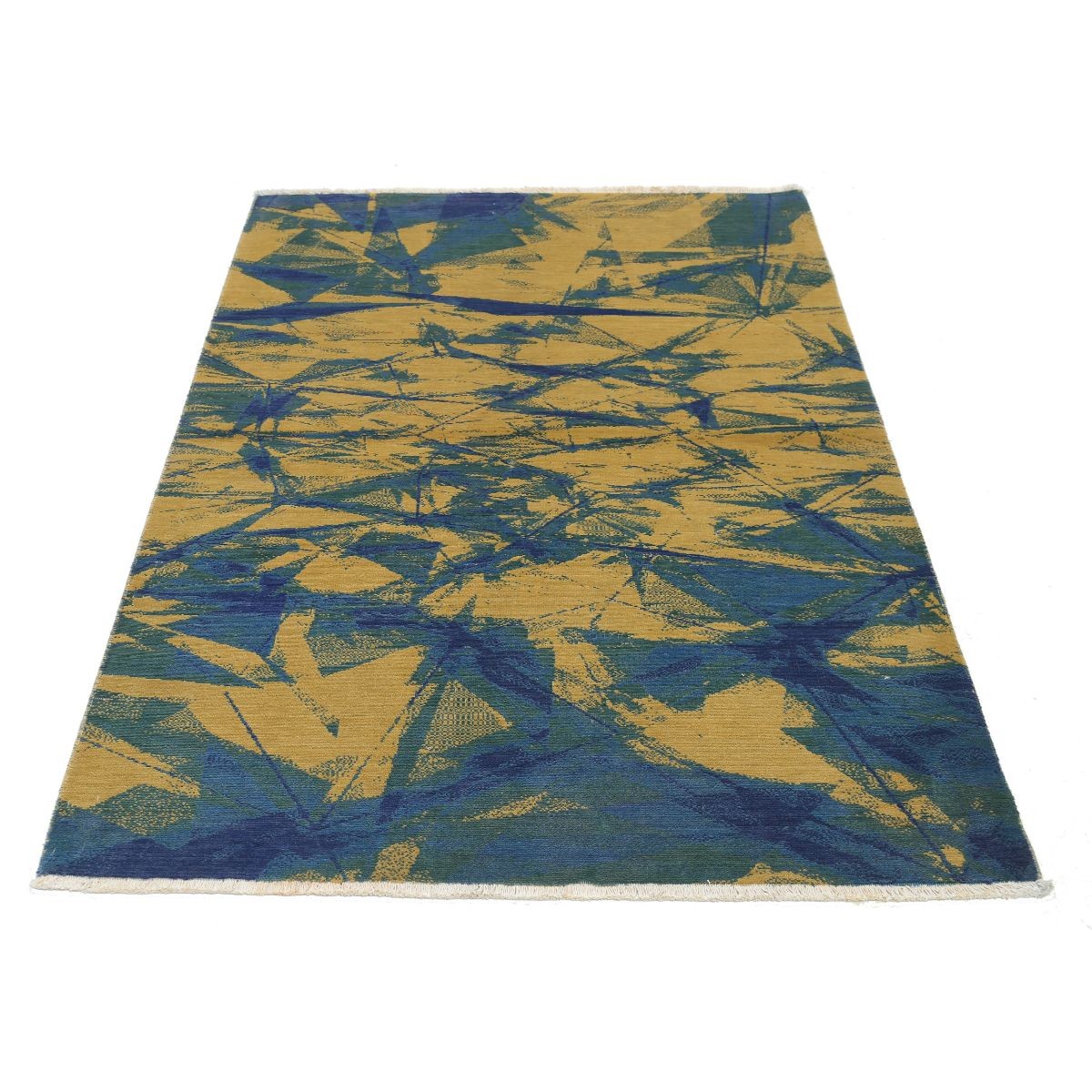 Dhanak 4x6 Machine-Made Washable Wool Rug - Colorful