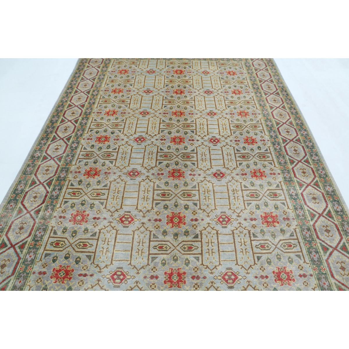 Revival 7x10 Handmade Double Knotted Washable Wool Rug - Colorful
