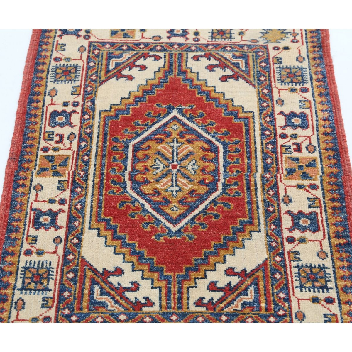Revival 2x3 Handmade Double Knotted Washable Wool Rug - Colorful