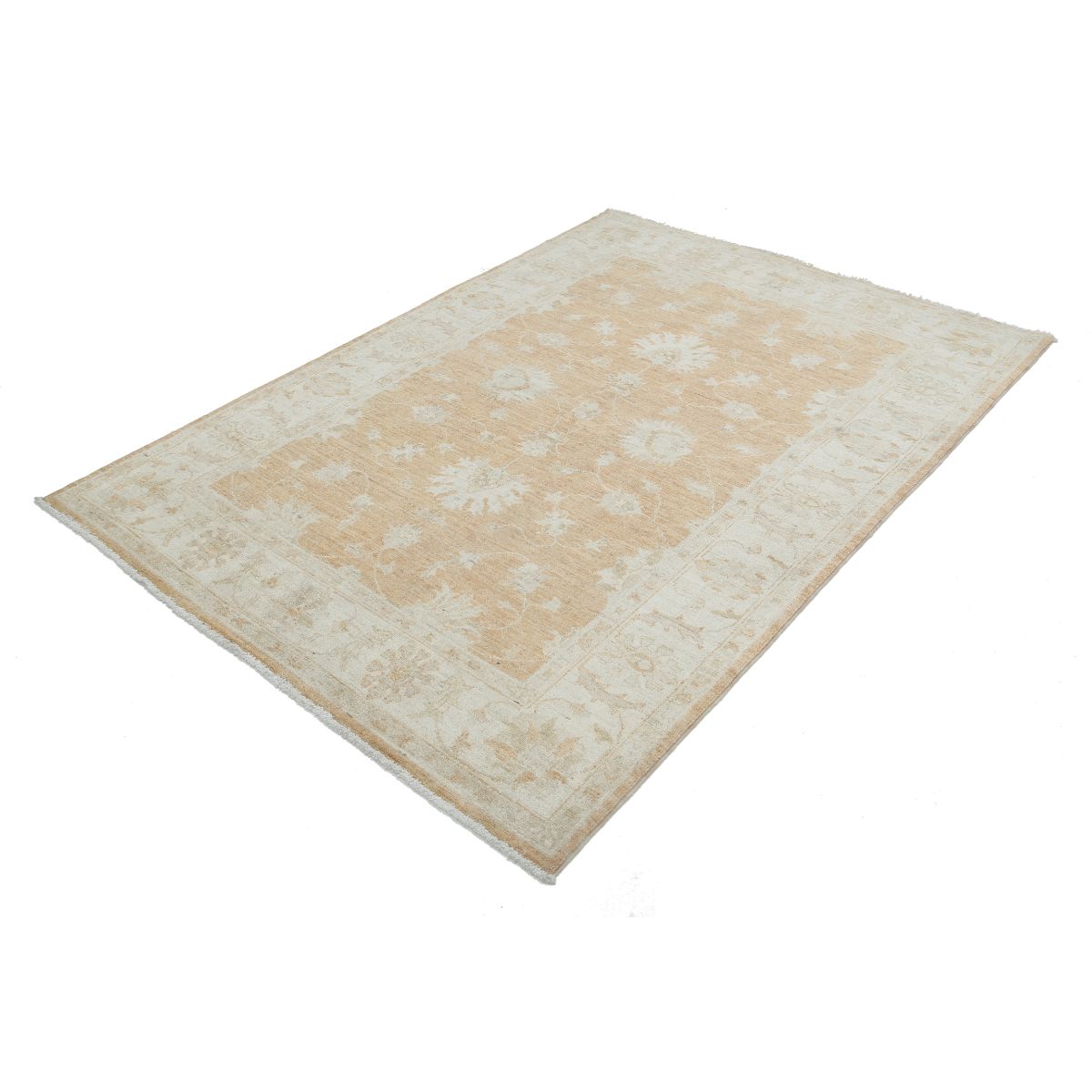 Serenity 5x6 Handmade Double Knotted Washable Wool Rug - Soft Hues
