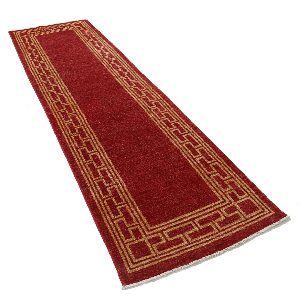 Modcar 3x10 Handmade Double Knotted Washable Wool Runner - Colorful