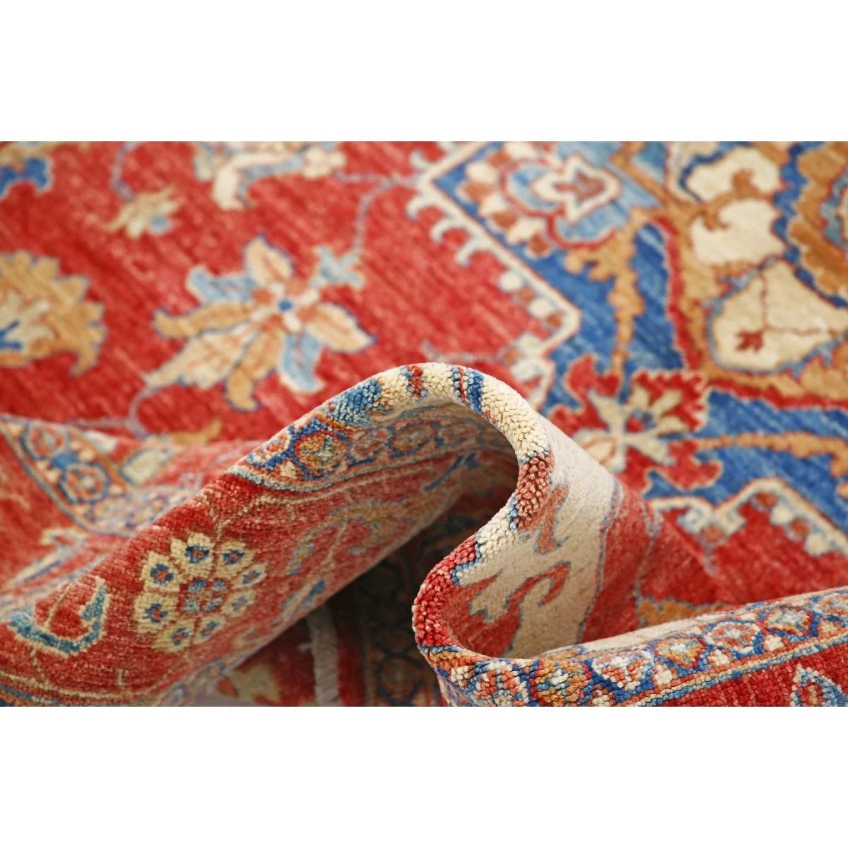 Ziegler 6x8 Handmade Double Knotted Washable Wool Rug - Colorful