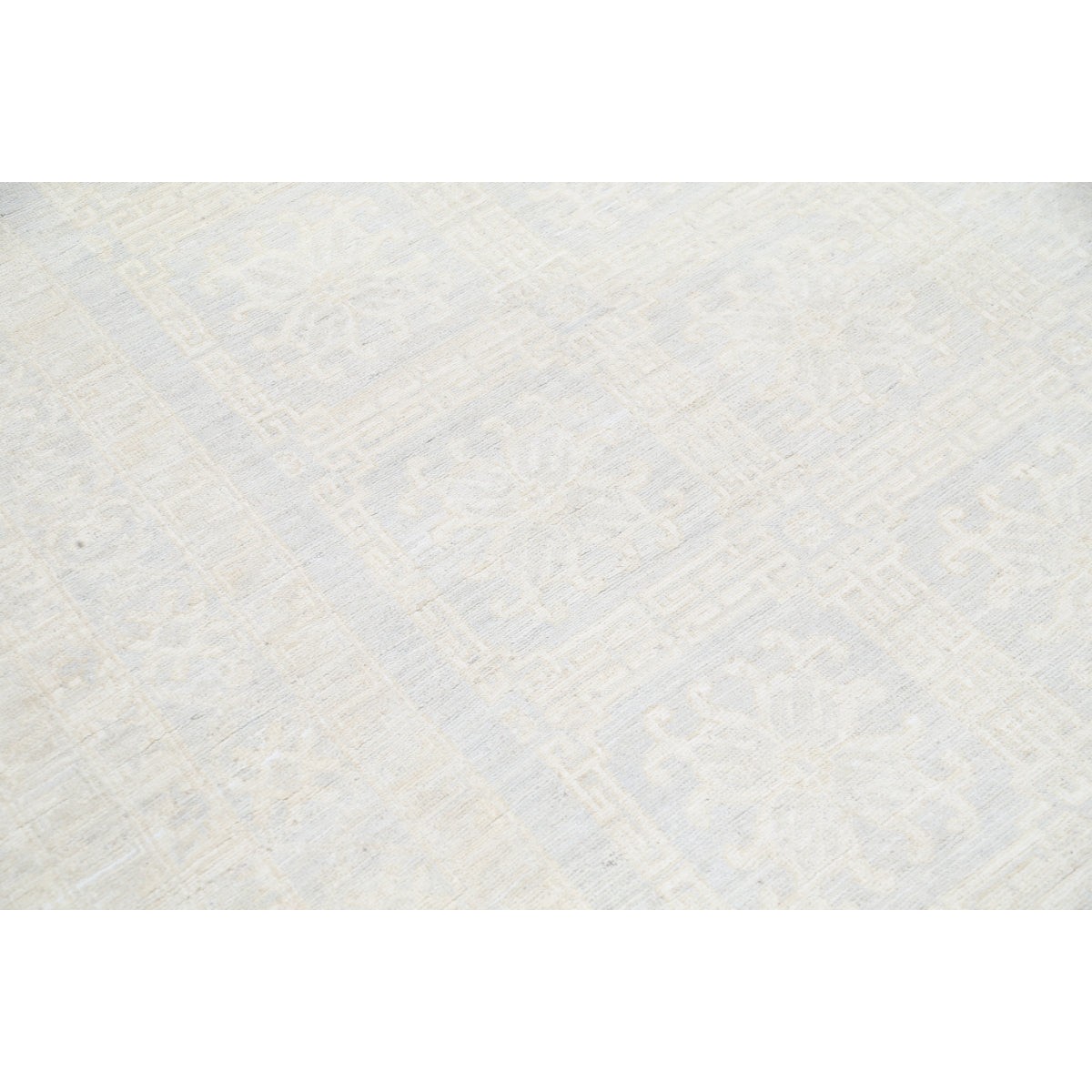 Khotan 16x19 Handmade Double Knotted Washable Wool Rug - Soft Hues