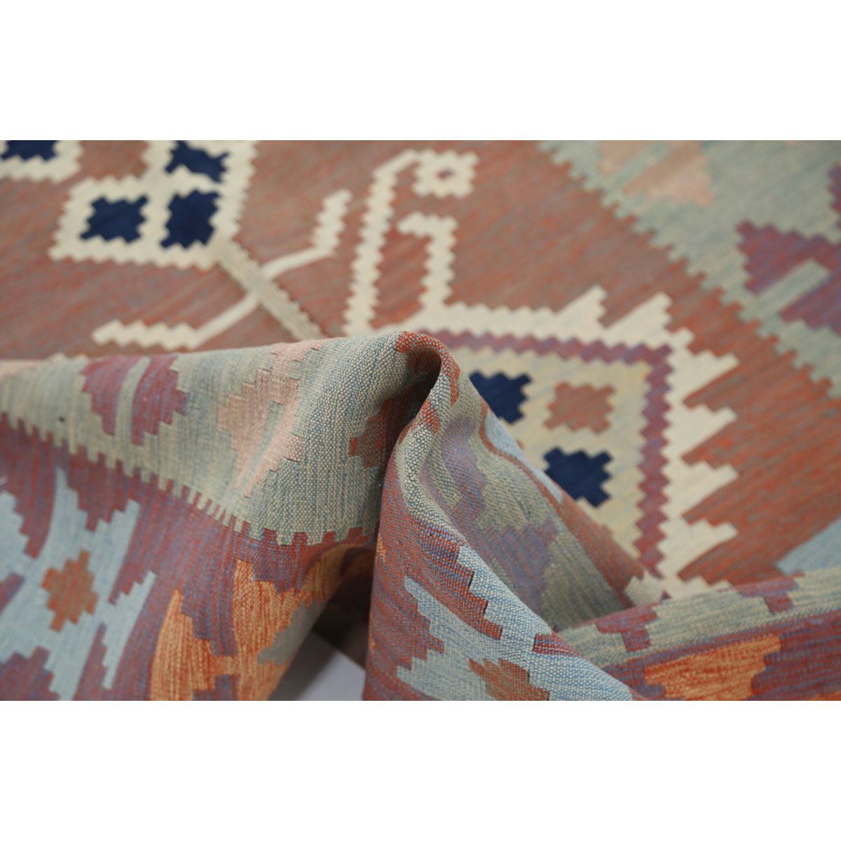 Kafkaas 5x7 Hand Woven Washable Wool Rug - Colorful