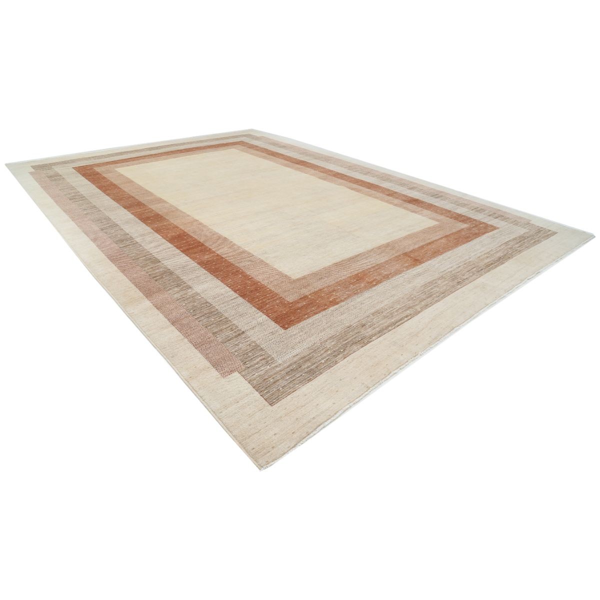 Modcar 12x18 Handmade Double Knotted Washable Wool Rug - Colorful