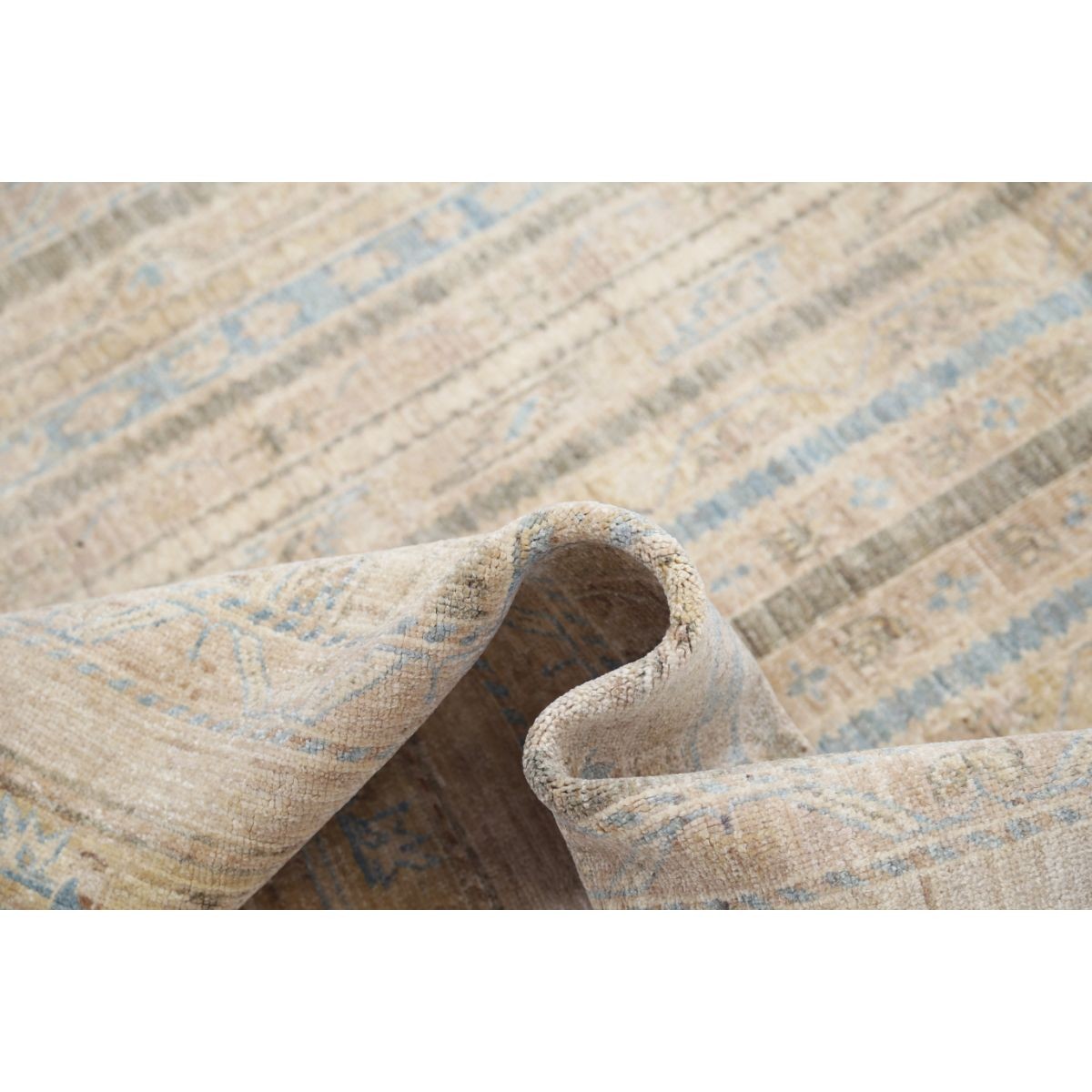 Shaal 6x8 Handmade Double Knotted Washable Wool Rug - Colorful