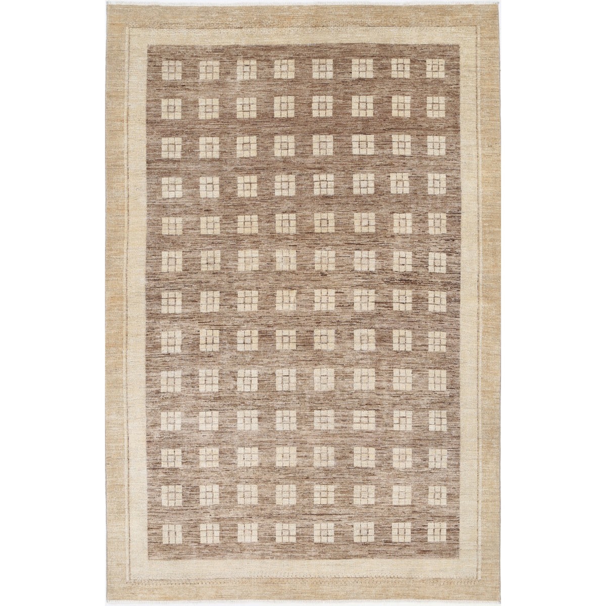 Modcar 6x9 Handmade Double Knotted Washable Wool Rug - Colorful