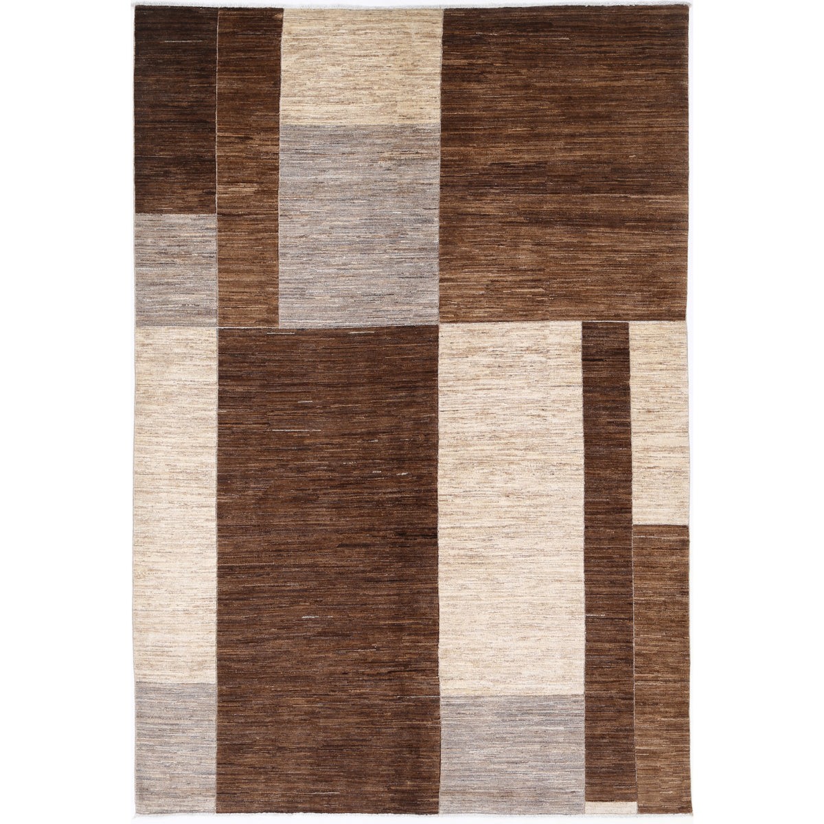 Modcar 6x10 Handmade Double Knotted Washable Wool Rug - Colorful
