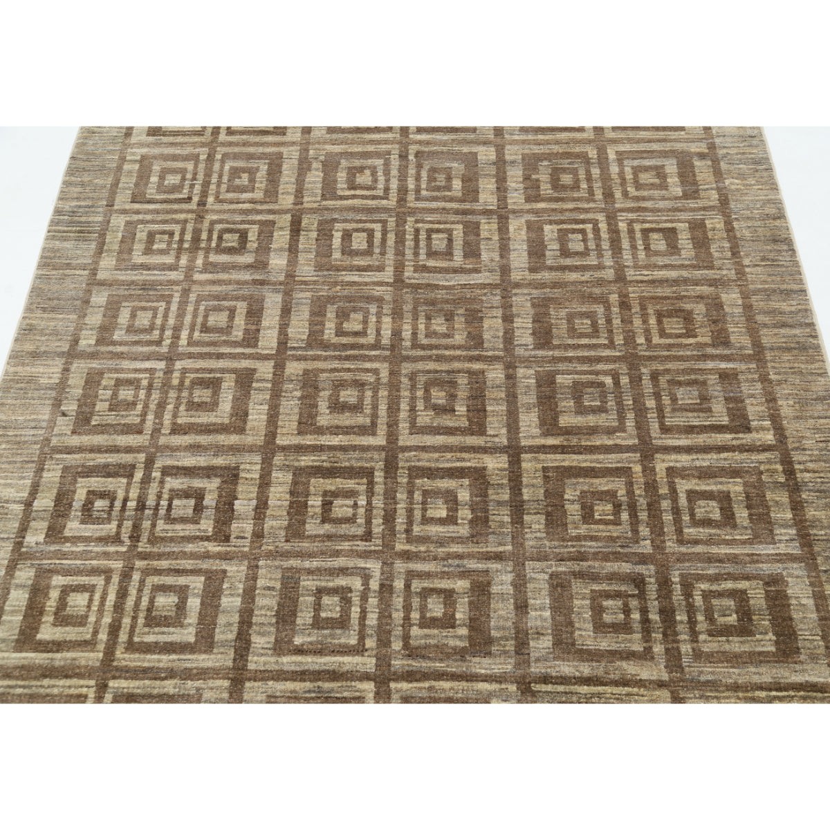 Modcar 4x7 Handmade Double Knotted Washable Wool Rug - Colorful