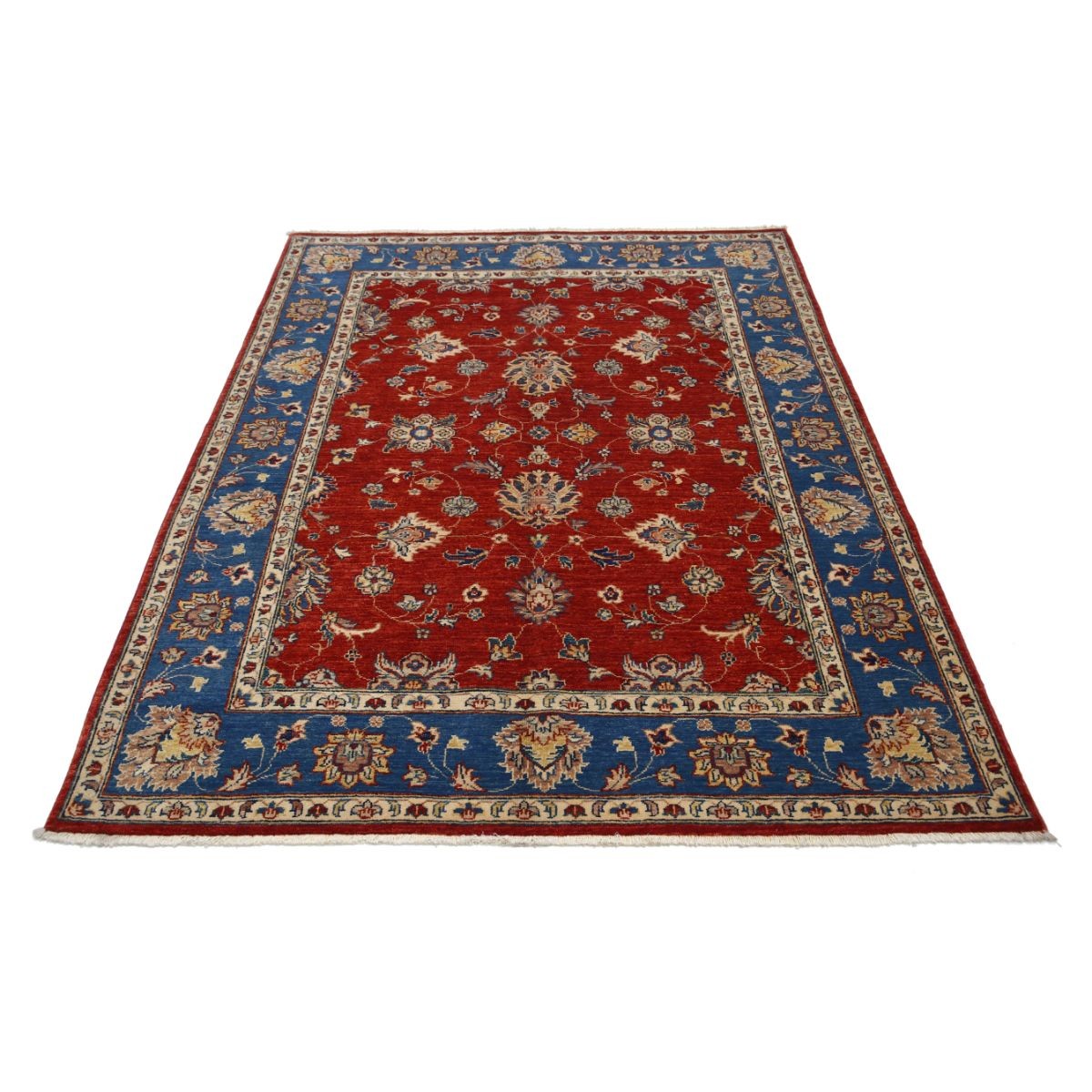 Ziegler 5x6 Handmade Double Knotted Washable Wool Rug - Colorful