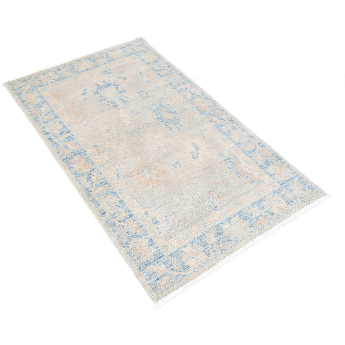 Lily 3x4 Machine-Made Washable Wool Rug - Soft Hues