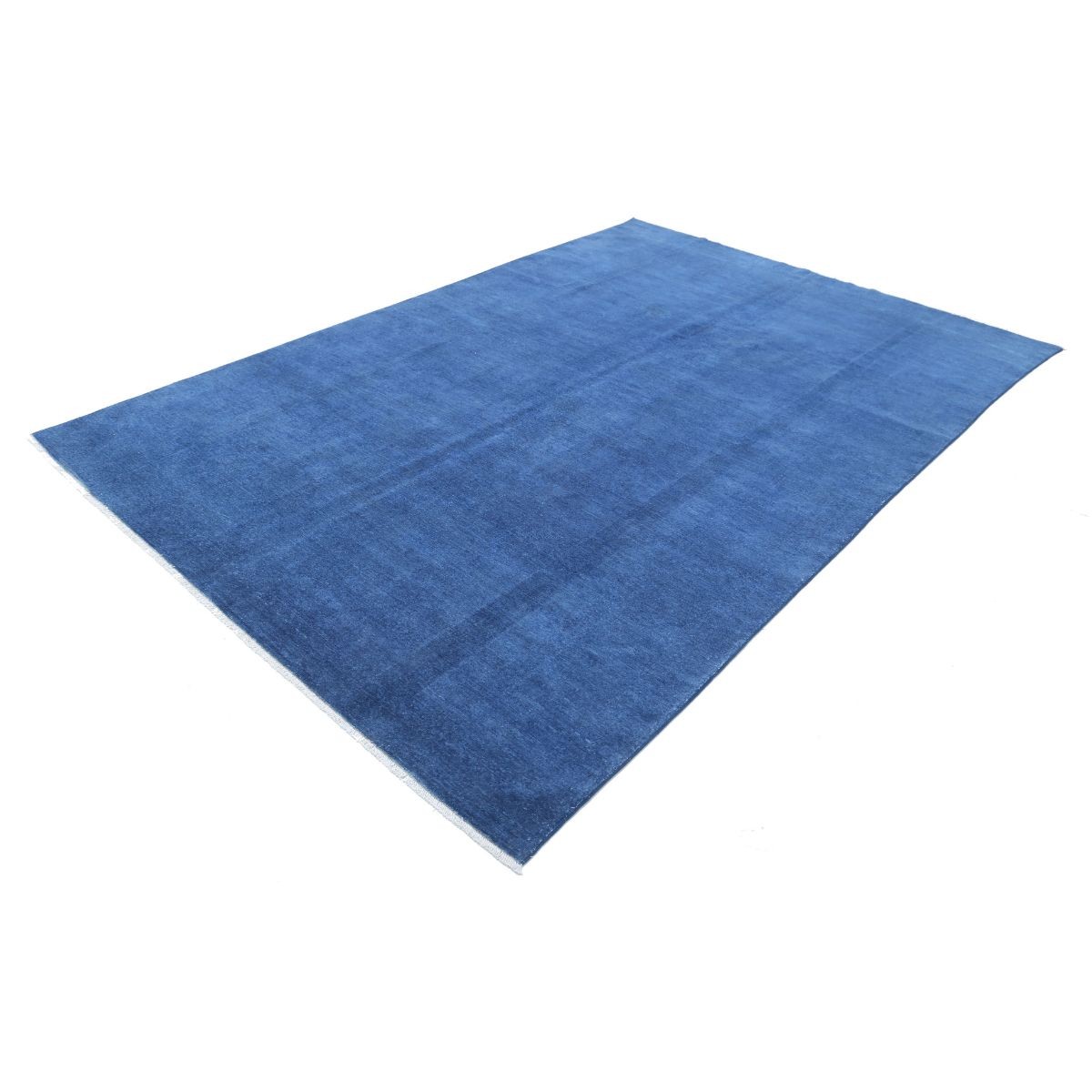 Overdye 7x10 Handmade Double Knotted Washable Wool Rug - Monochormatic